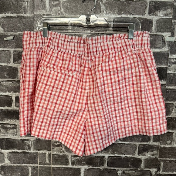 Loft paperbag shorts in gingham white pink - Picture 7 of 10